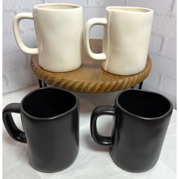 Gently Used Lot of 4 Halloween Mugs SPOOKY Rae Dunn - Picture 2 of 5